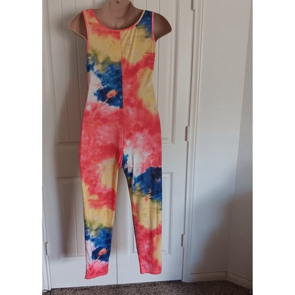 Tie-Dye Sleeveless Jumpsuit By Shein Curve 2XL - Picture 4 of 6